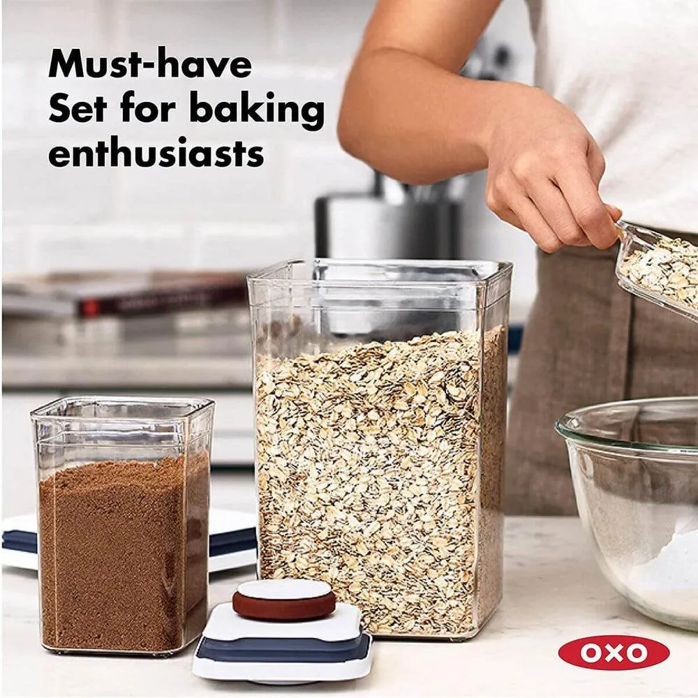 OXO Pop 2.0 8 Piece Baking Essentials Pantry Container Set