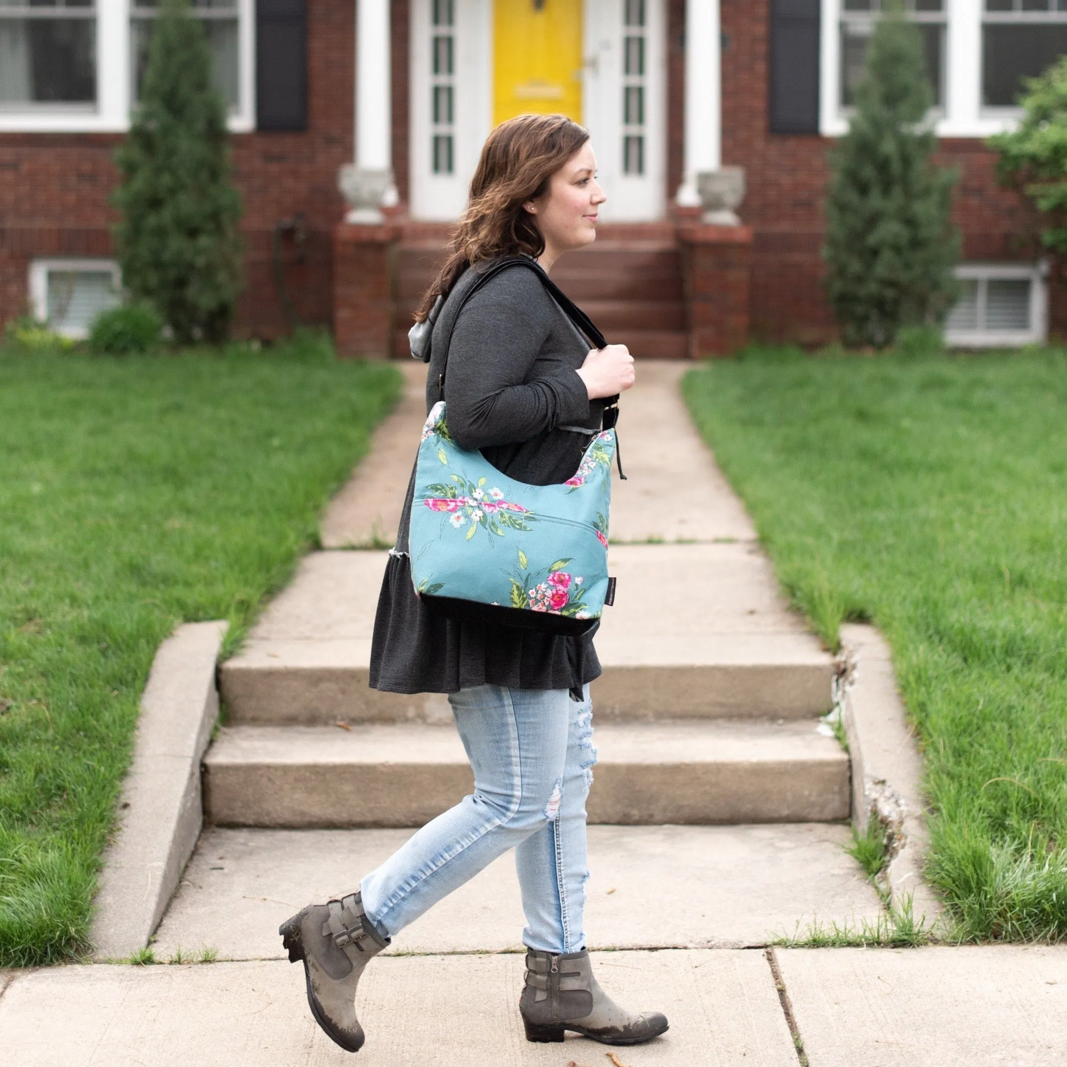 Peggy: Deep Teal Waxed Canvas