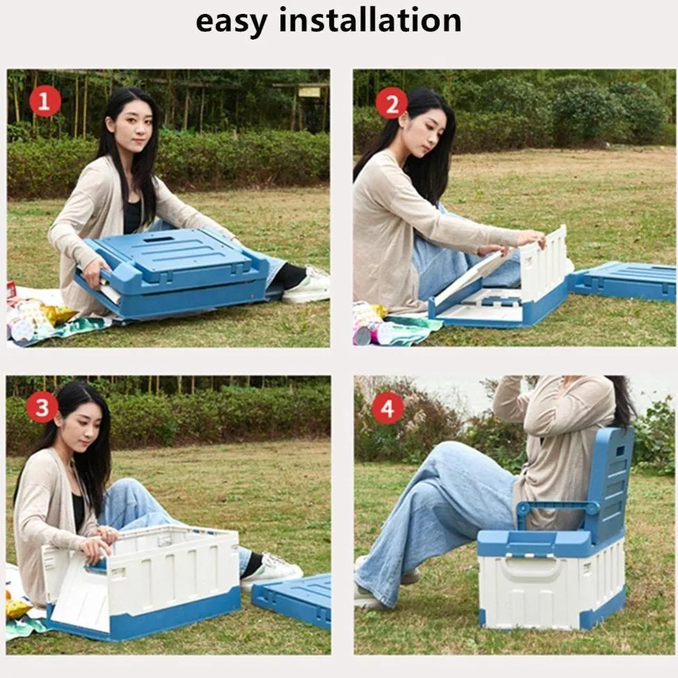 Portable Travel Storage Box Chair