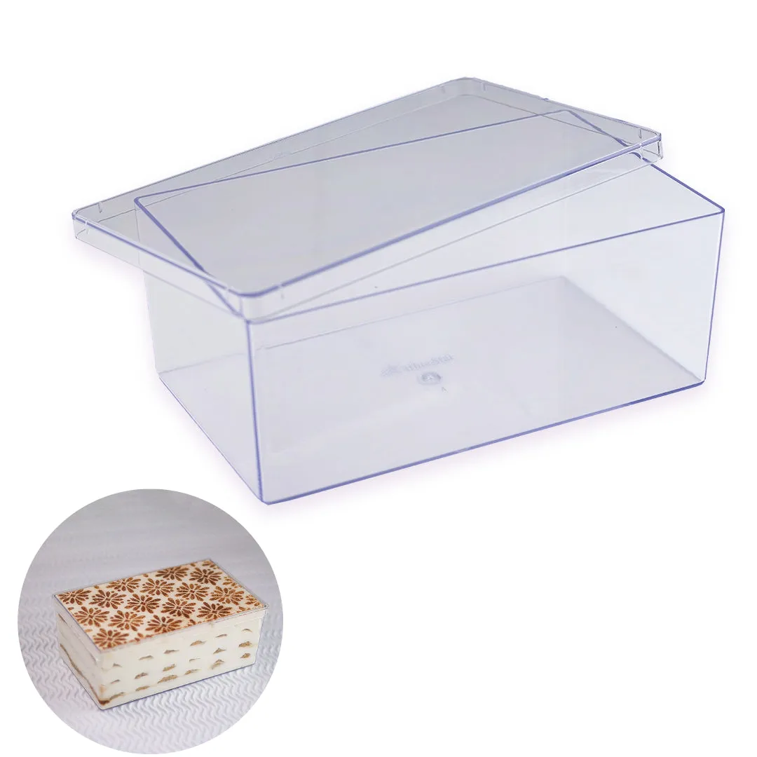 Rectangular Crystal Plastic Cake Box 11.5 x 19.5 x 7.5 (cm)