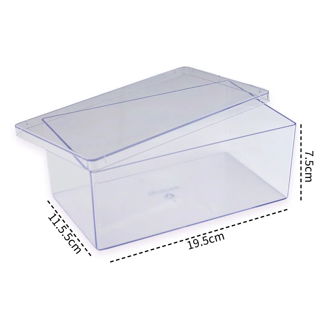 Rectangular Crystal Plastic Cake Box 11.5 x 19.5 x 7.5 (cm)