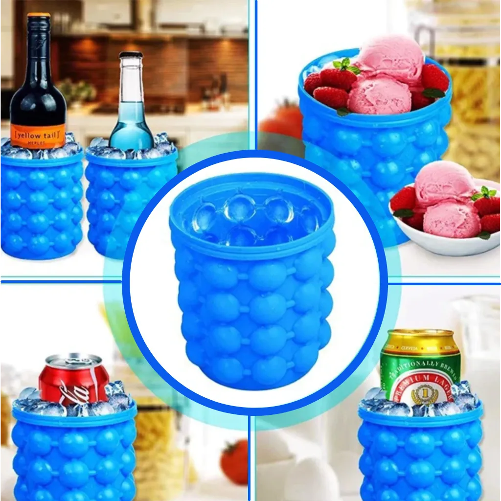 Silicone Ice cube bucket