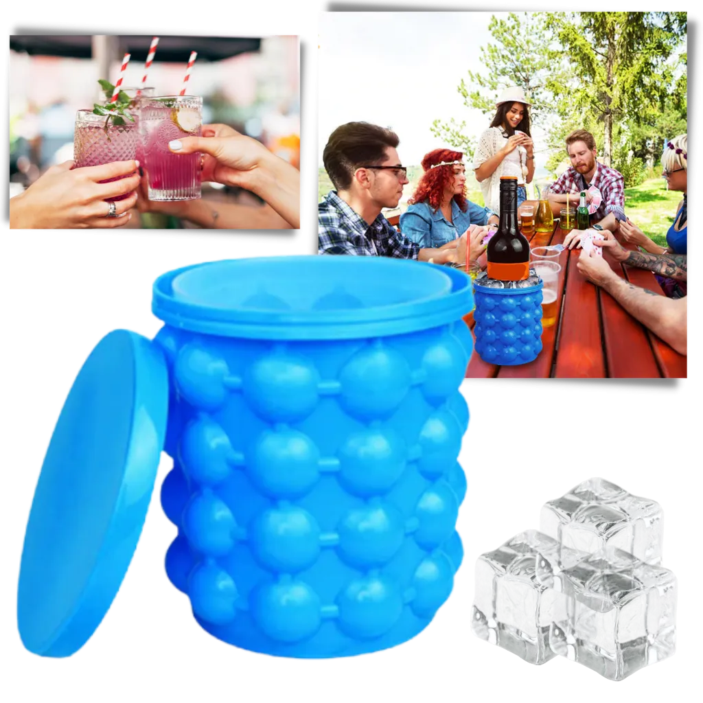 Silicone Ice cube bucket