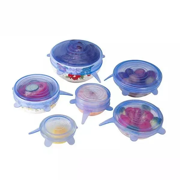 Silicone Lids Reusable Airtight Food Wrap