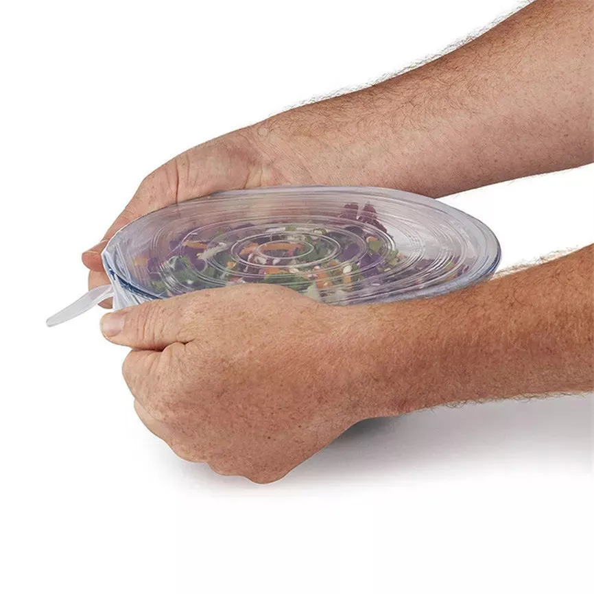 Silicone Lids Reusable Airtight Food Wrap