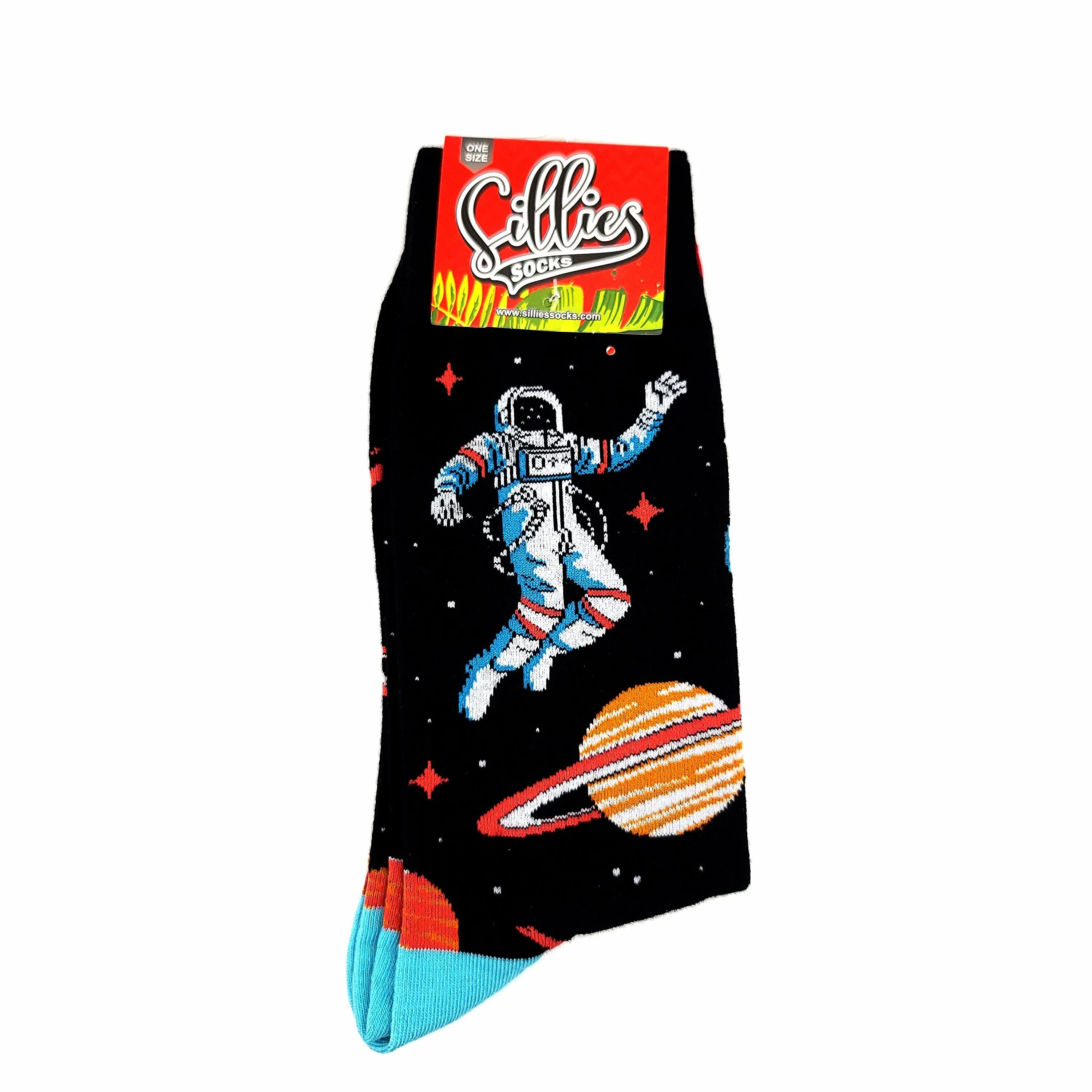 Sillies Socks Space Astronaut One Size Fits Most