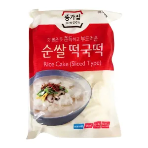 Sliced Korean Rice Cake JONGGA 500g