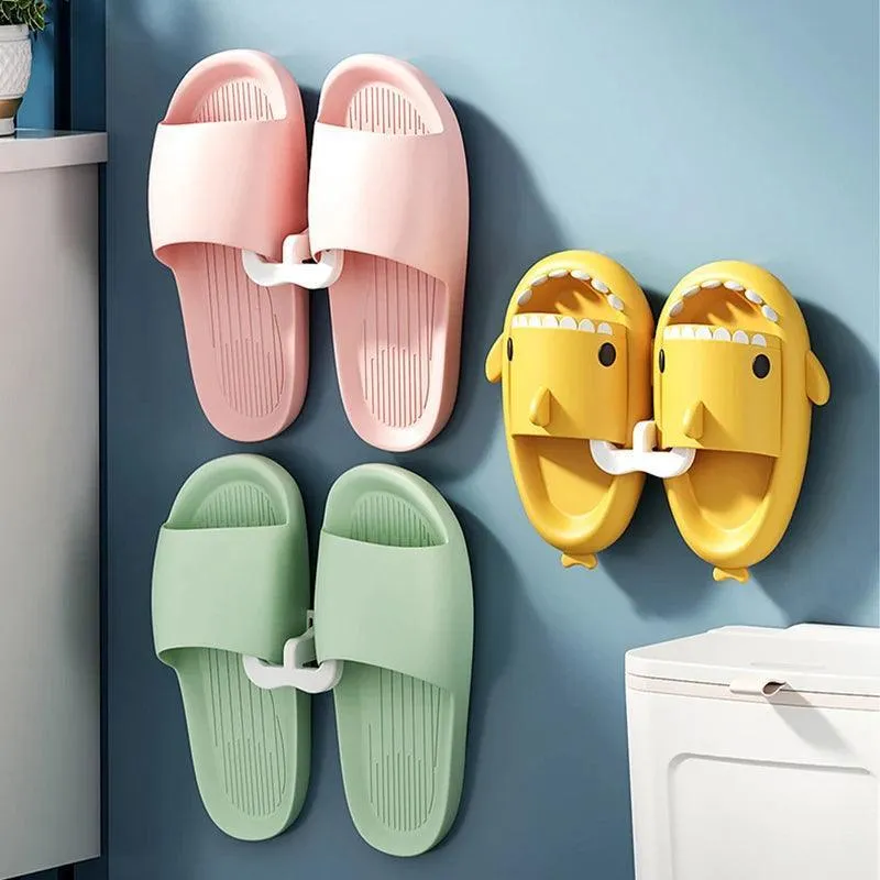 Slippers Wall Mount Organizer: Space-Saving Shoe Storage Solution