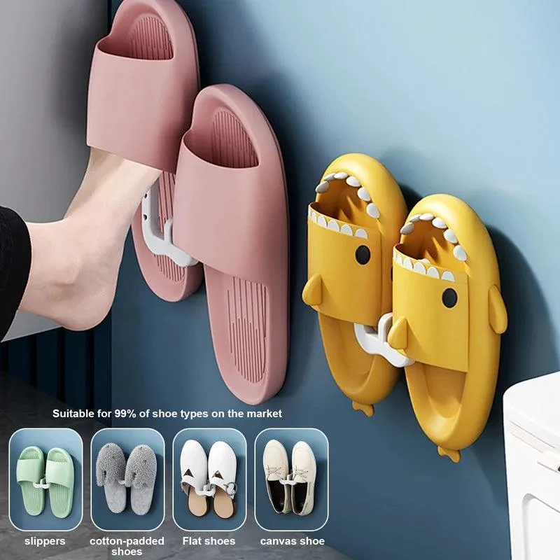 Slippers Wall Mount Organizer: Space-Saving Shoe Storage Solution