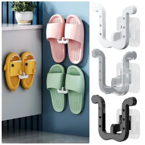 Slippers Wall Mount Organizer: Space-Saving Shoe Storage Solution