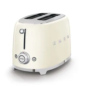 SMEG TSF01CRUK 50s Retro Style 2 Slice Toaster Cream