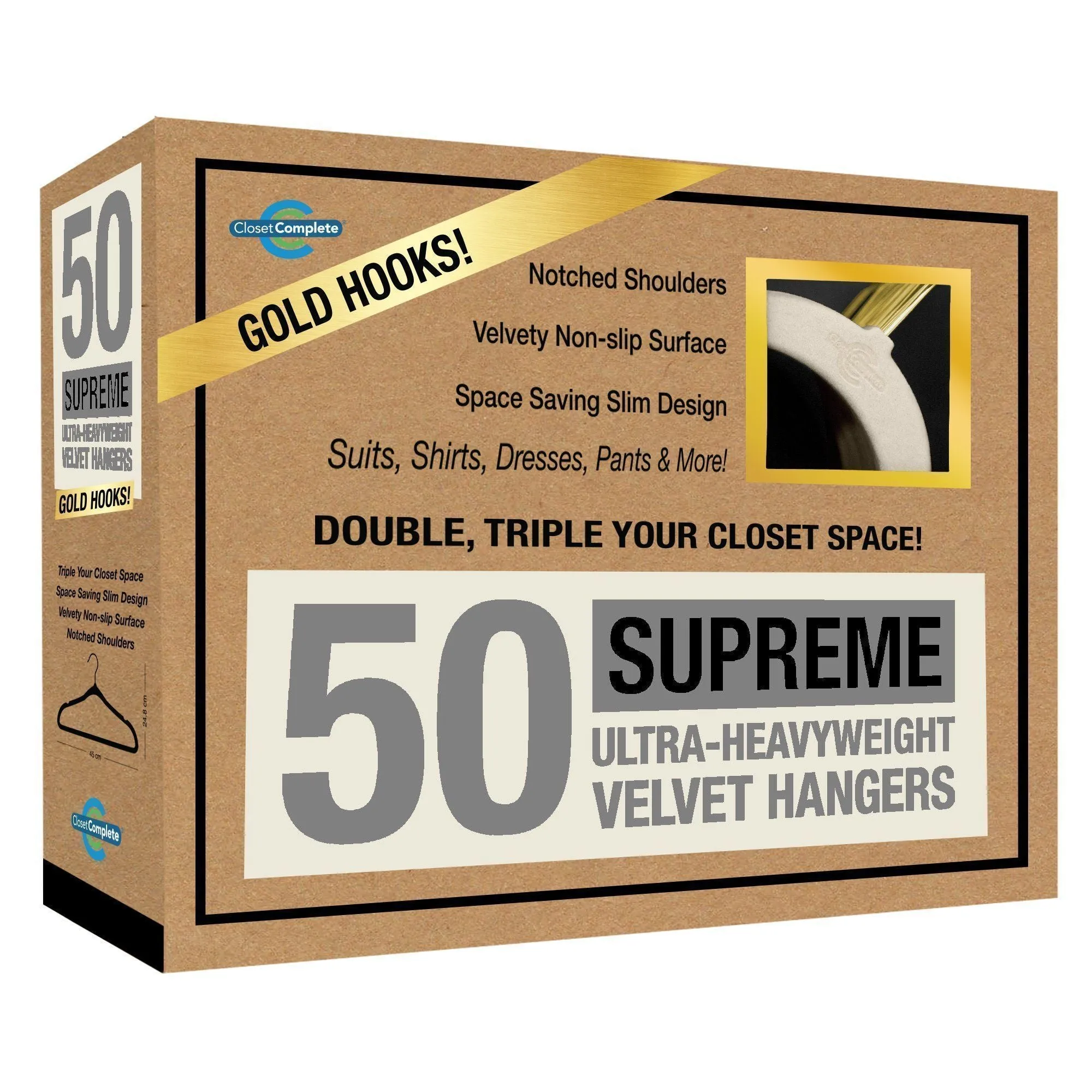 Supreme Ultra-Heavyweight 85g Velvet Suit Hangers