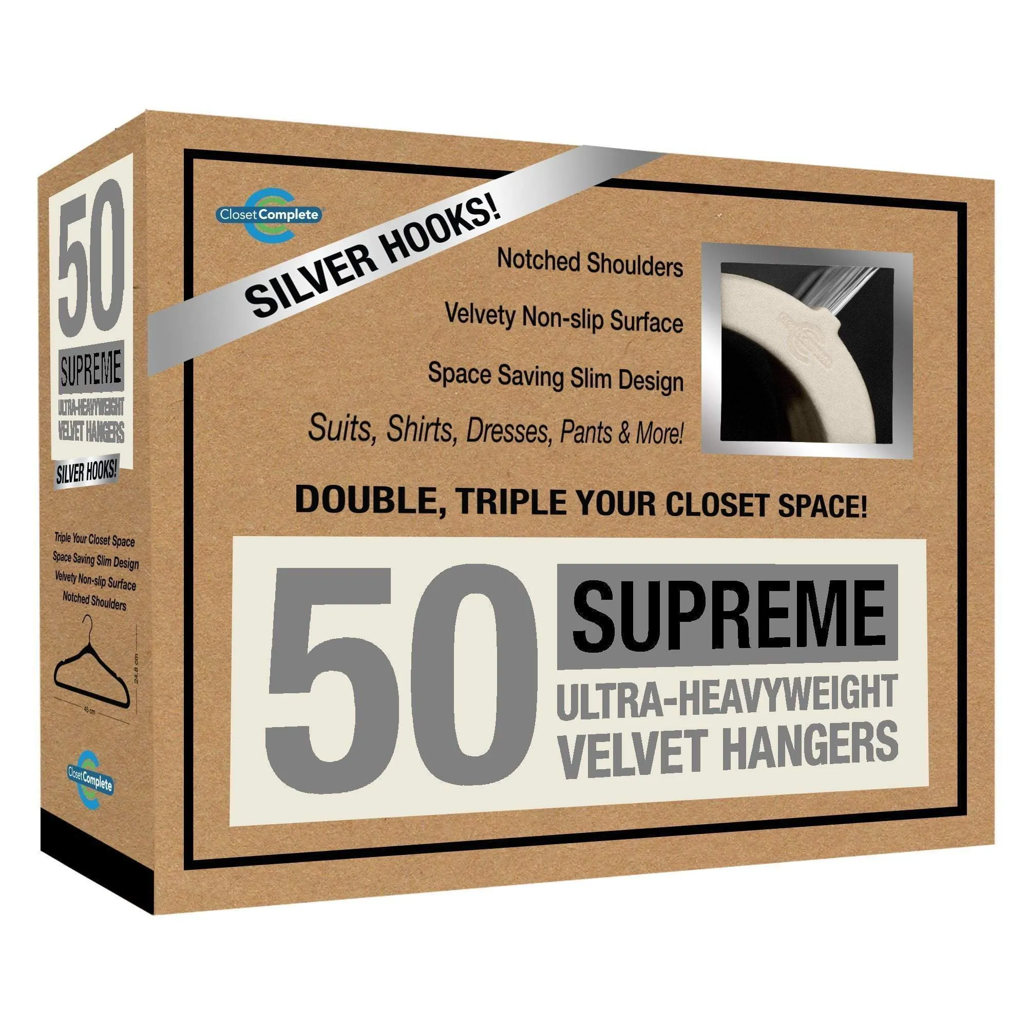 Supreme Ultra-Heavyweight 85g Velvet Suit Hangers