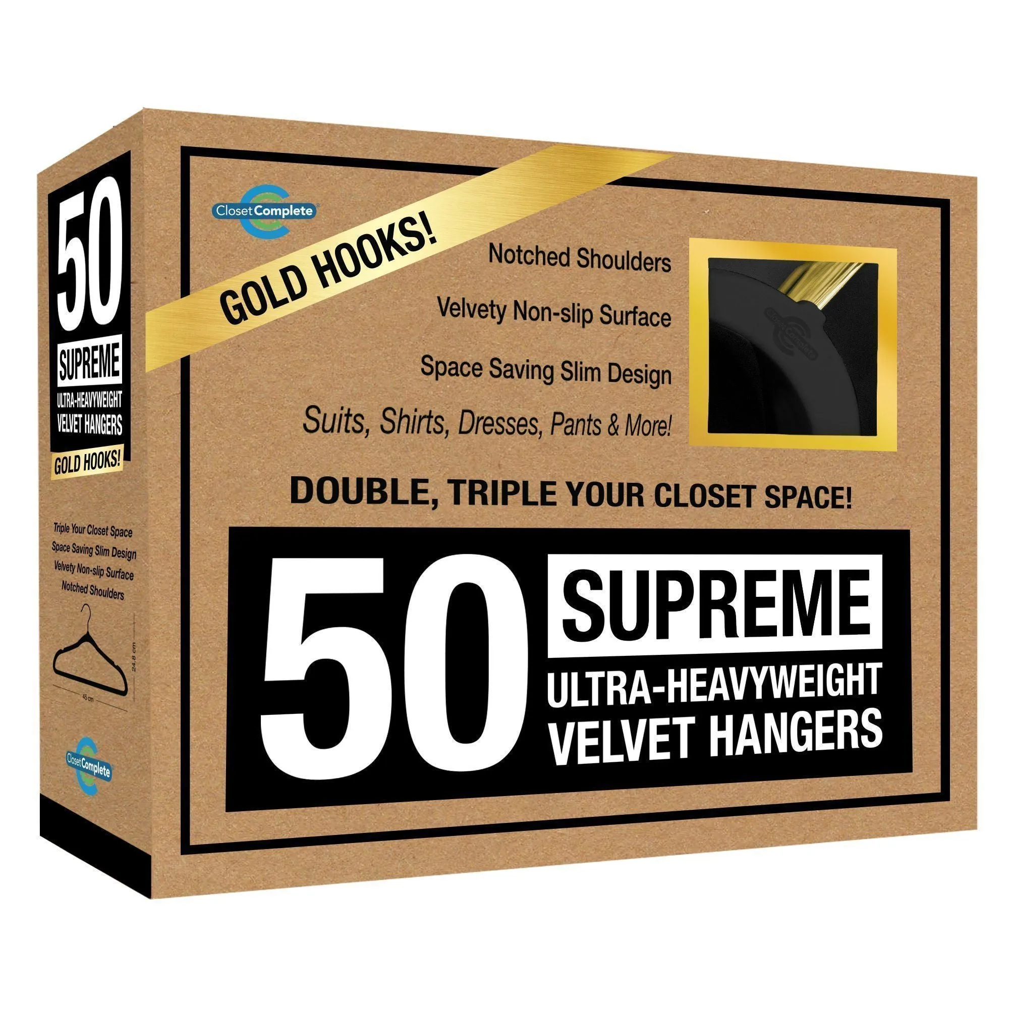 Supreme Ultra-Heavyweight 85g Velvet Suit Hangers