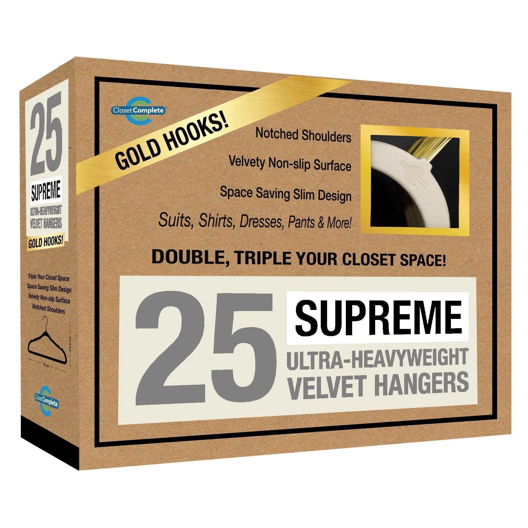 Supreme Ultra-Heavyweight 85g Velvet Suit Hangers