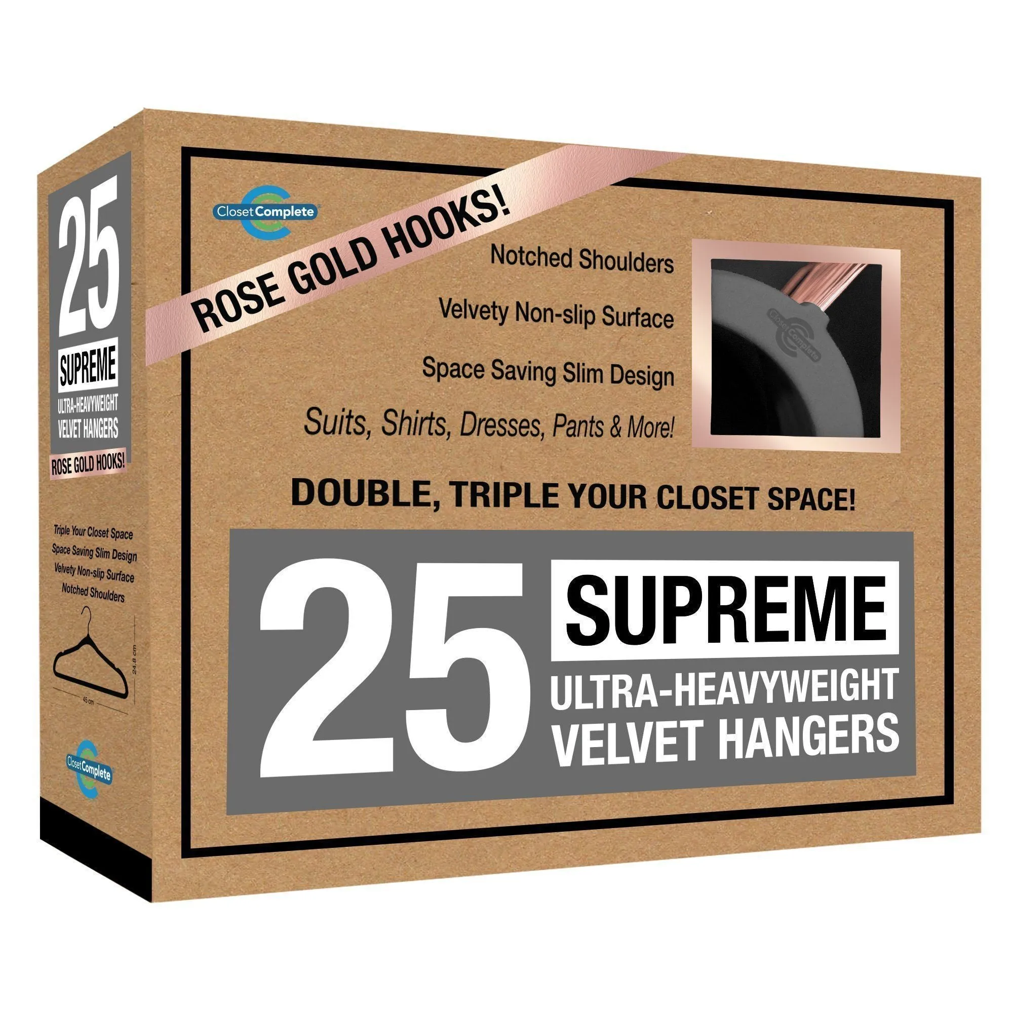 Supreme Ultra-Heavyweight 85g Velvet Suit Hangers