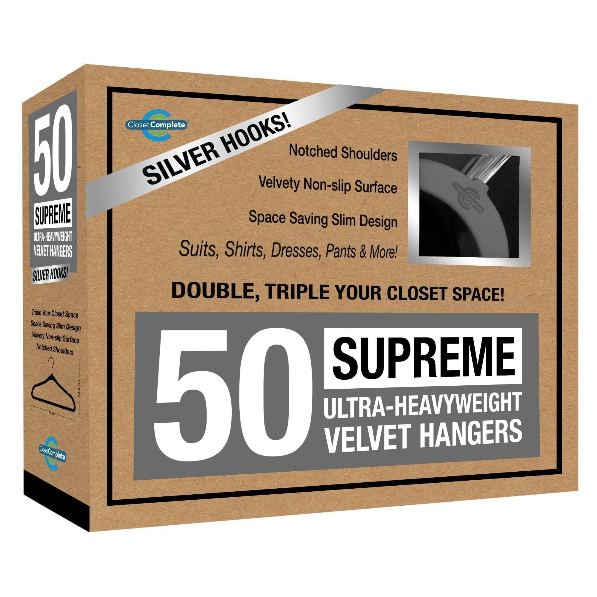 Supreme Ultra-Heavyweight 85g Velvet Suit Hangers