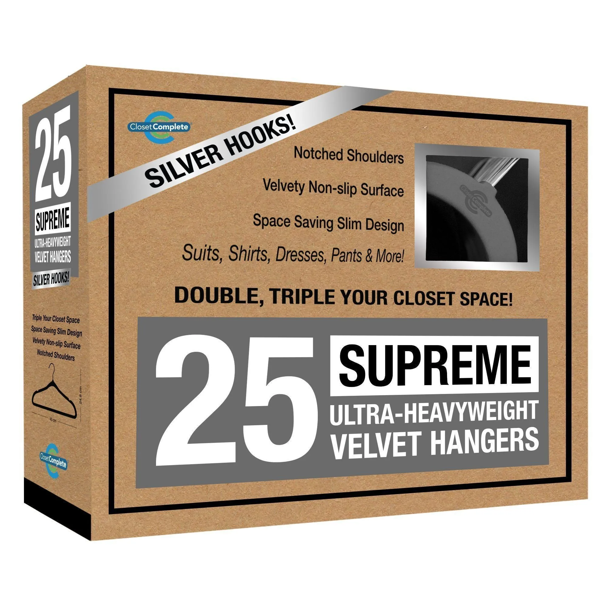 Supreme Ultra-Heavyweight 85g Velvet Suit Hangers