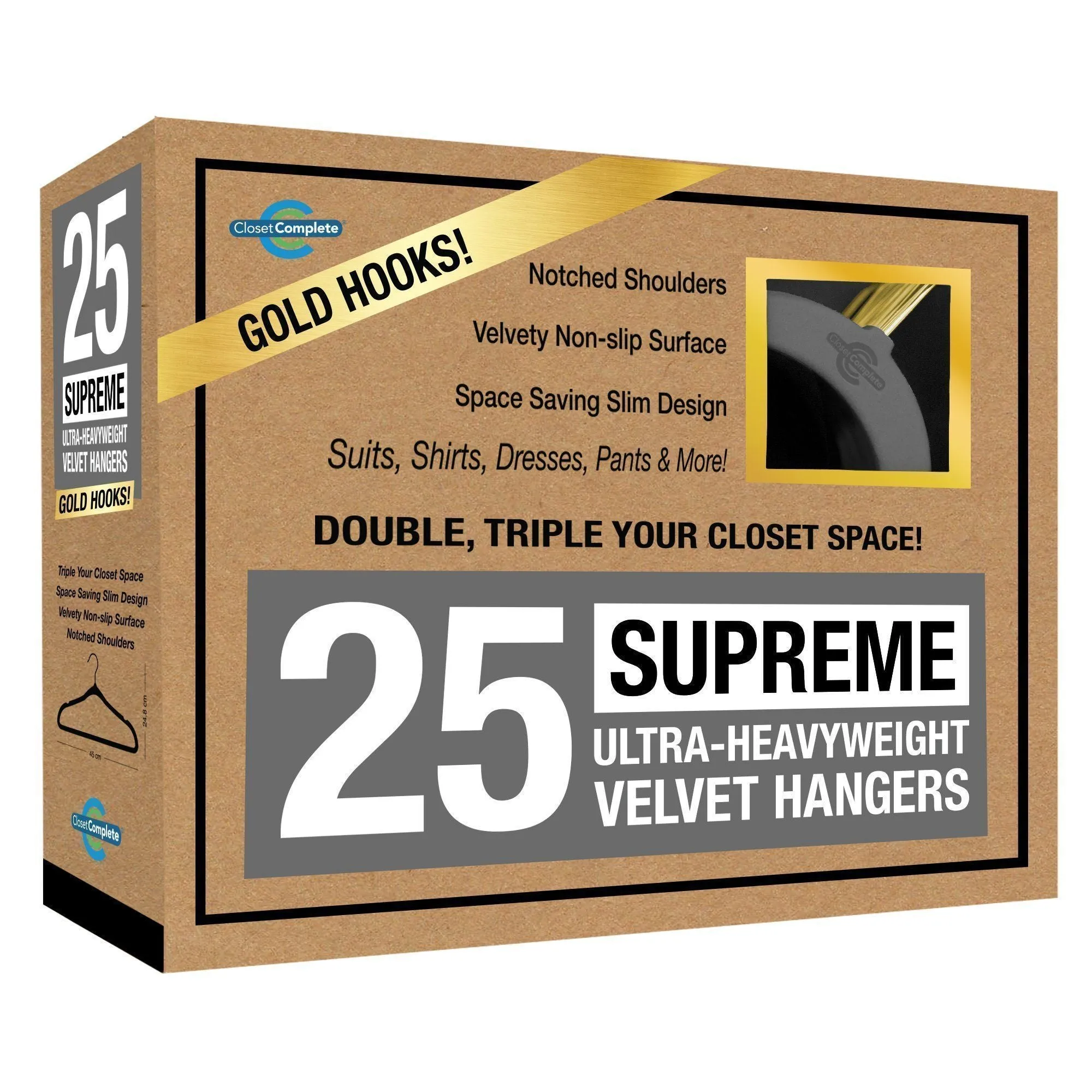 Supreme Ultra-Heavyweight 85g Velvet Suit Hangers