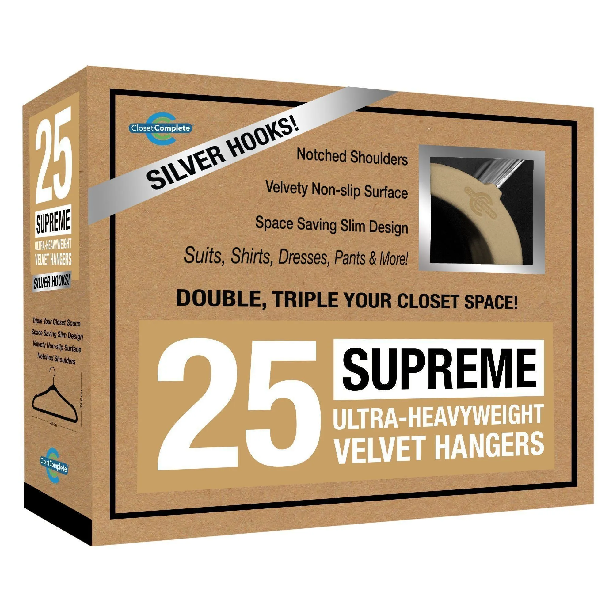 Supreme Ultra-Heavyweight 85g Velvet Suit Hangers