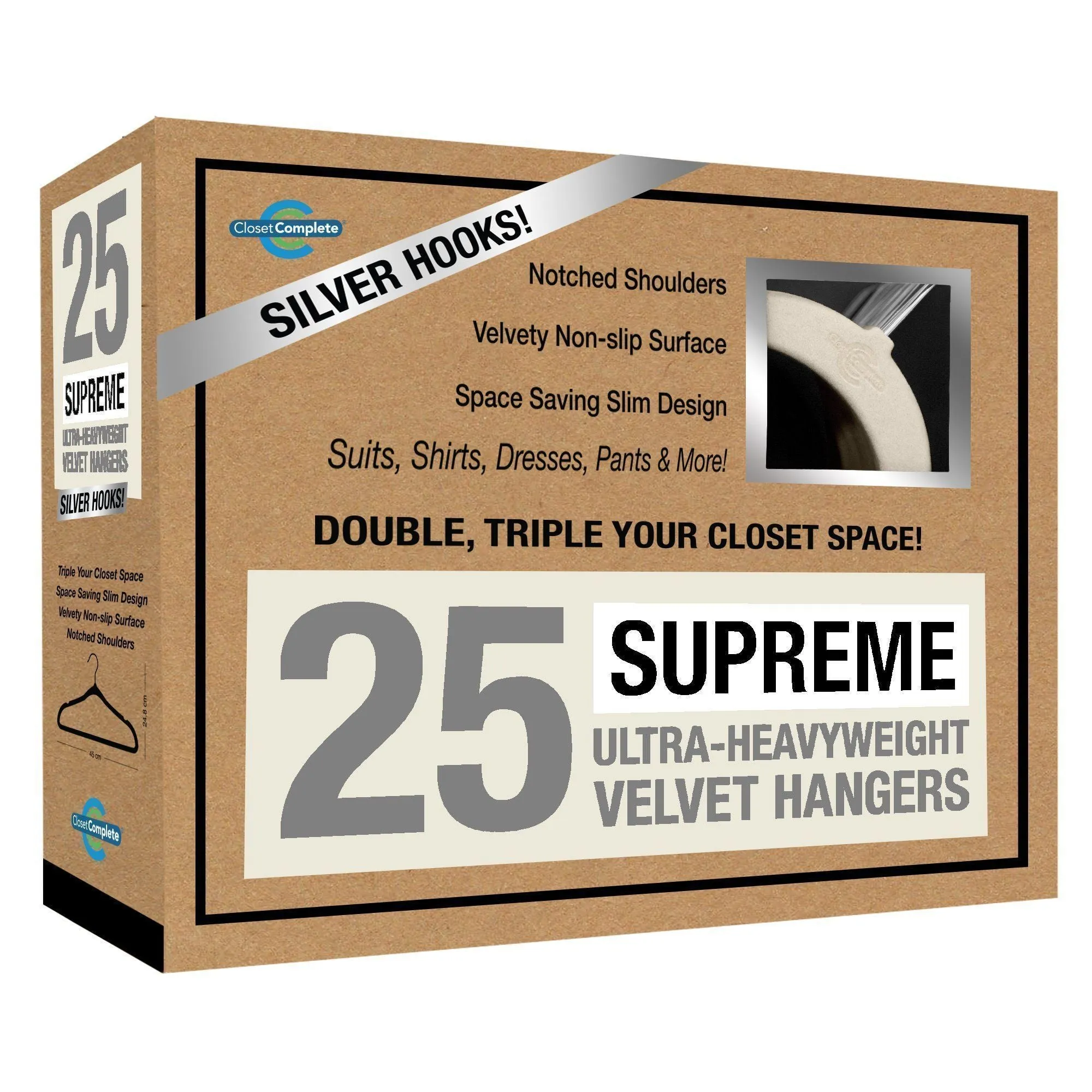 Supreme Ultra-Heavyweight 85g Velvet Suit Hangers