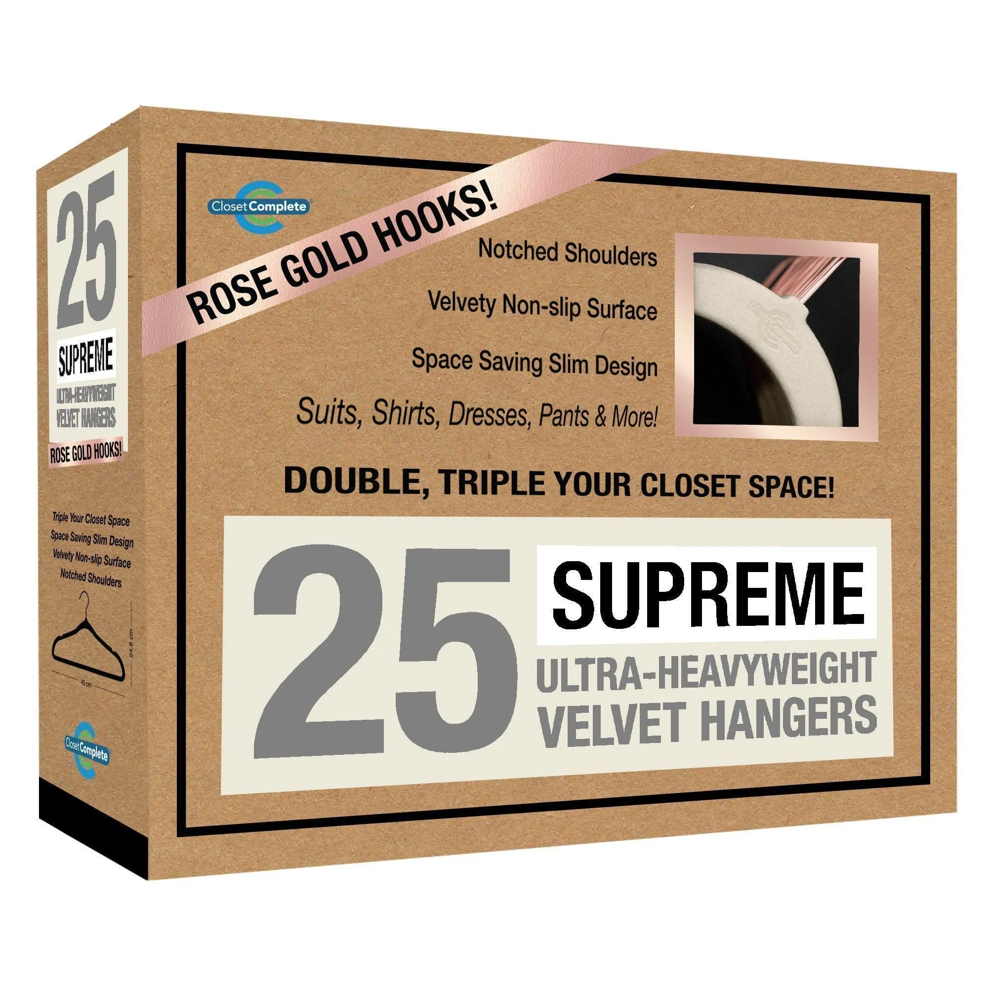 Supreme Ultra-Heavyweight 85g Velvet Suit Hangers