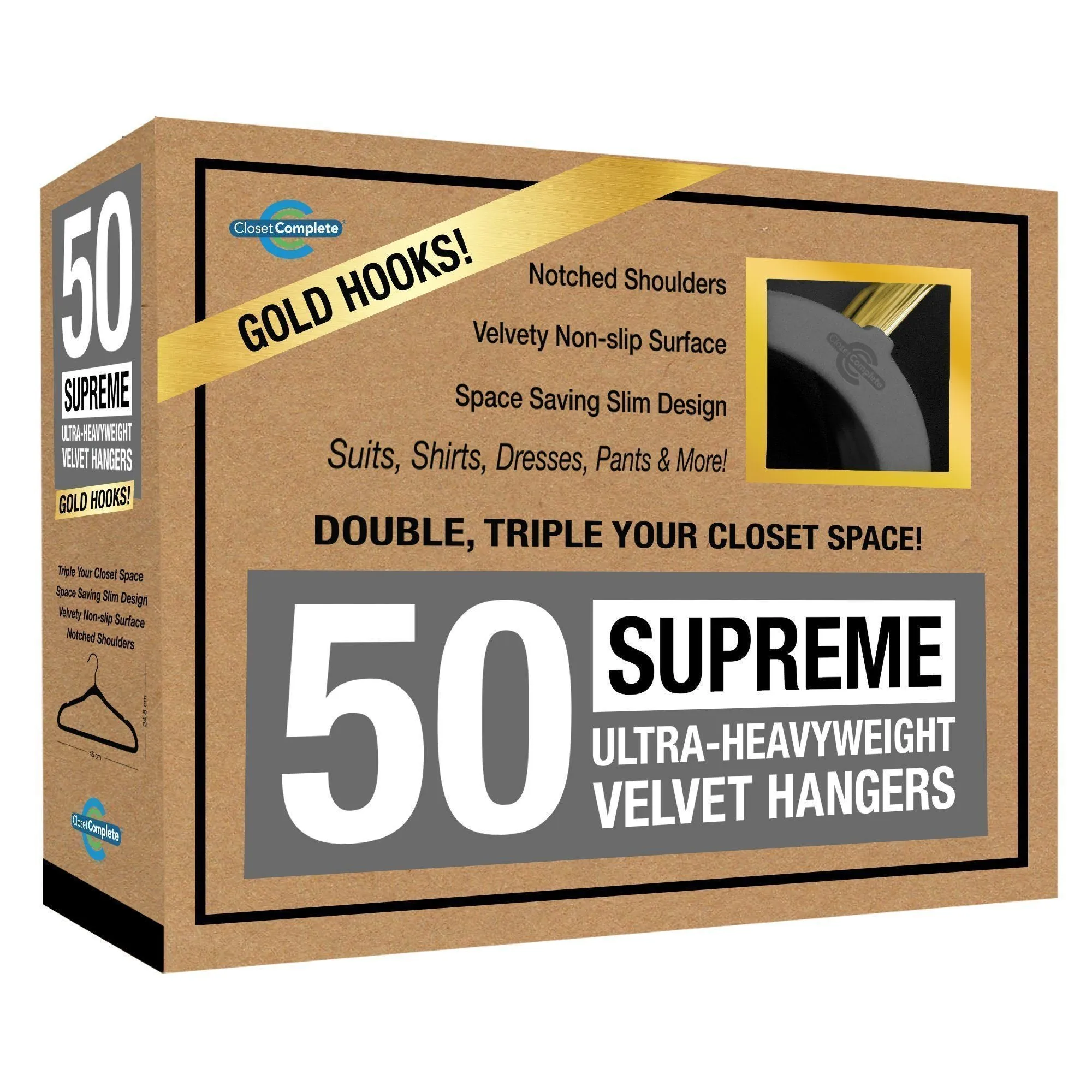 Supreme Ultra-Heavyweight 85g Velvet Suit Hangers