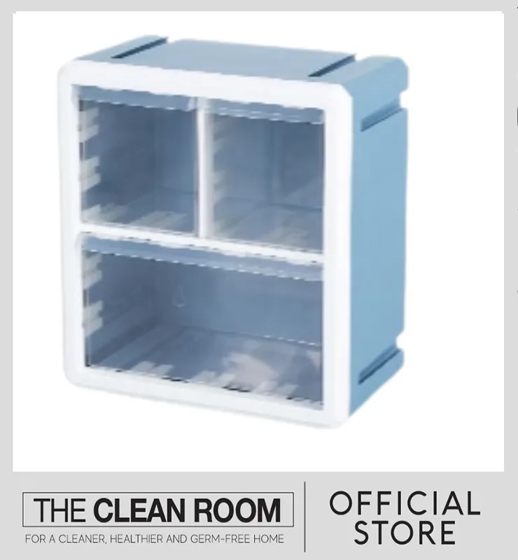 Tri Cube Storage Box White/Blue