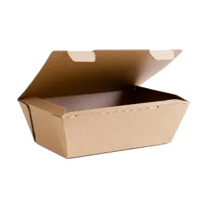 Vegware Compostable Microflute Takeaway Box 8x5" (Pack 250) - CF886