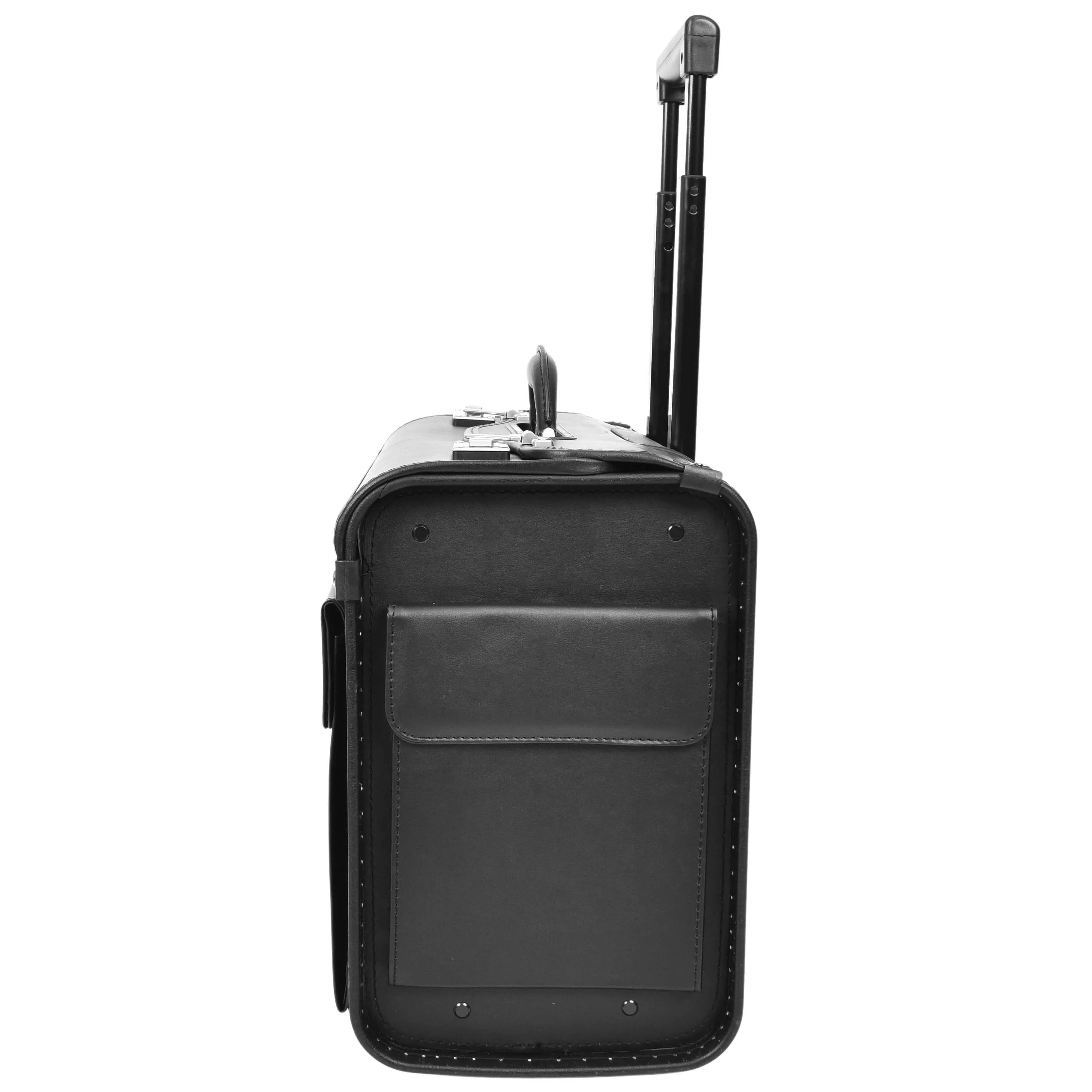 Wheeled Pilot Case Carry on Cabin Bag Laptop Sleeve Black Titan