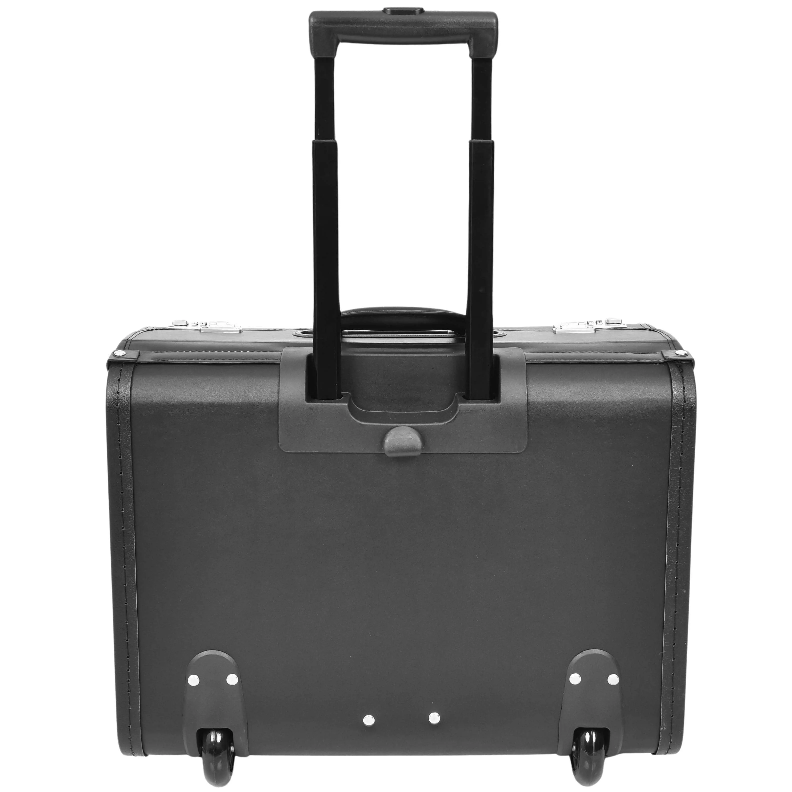 Wheeled Pilot Case Carry on Cabin Bag Laptop Sleeve Black Titan