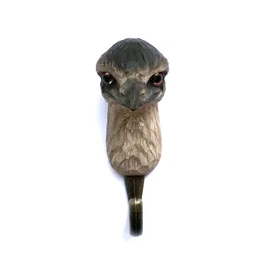 Wildlife Garden - Hand Carved Hook - Emu