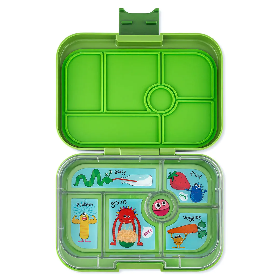 Yumbox Original - 6 Compartment Lunch Box - Matcha Green Monsters