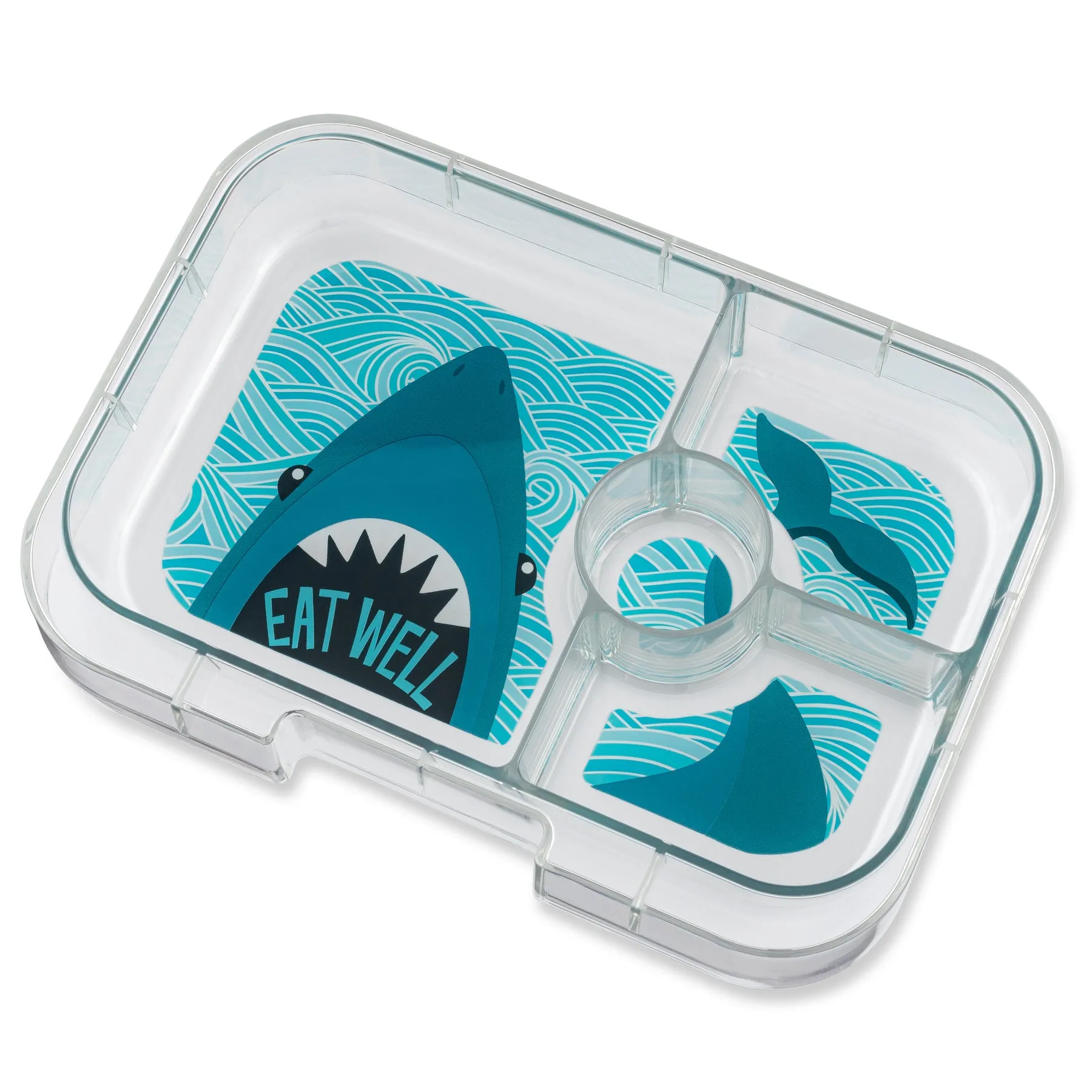 Yumbox Panino - 4 Compartment Lunch Box - Surf Blue Shark